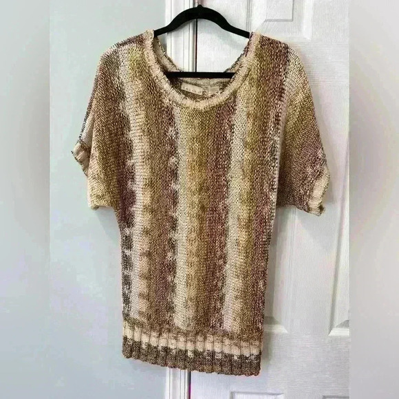 Tweeds Small Tunic Sweater Women’s Multicolor Brown - Picture 1 of 3